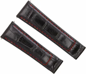 Ewatchparts 20mm Leather Watch Band Strap Compatible With All Rolex Daytona Watch Short, Regular, Long