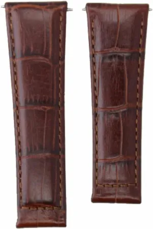 Ewatchparts 20mm Leather Watch Band Strap Compatible With All Rolex Daytona Watch Short, Regular, Long