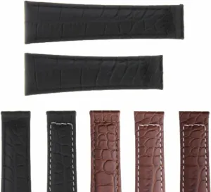 Ewatchparts 20mm Leather Watch Band Strap Compatible With Rolex Daytona 16518,16519 Matte Short Medium