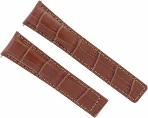 Ewatchparts 22mm Leather Watch Band Strap Compatible With Tag Heuer Carrera 1887 Watch Tan FC-5037-39-41