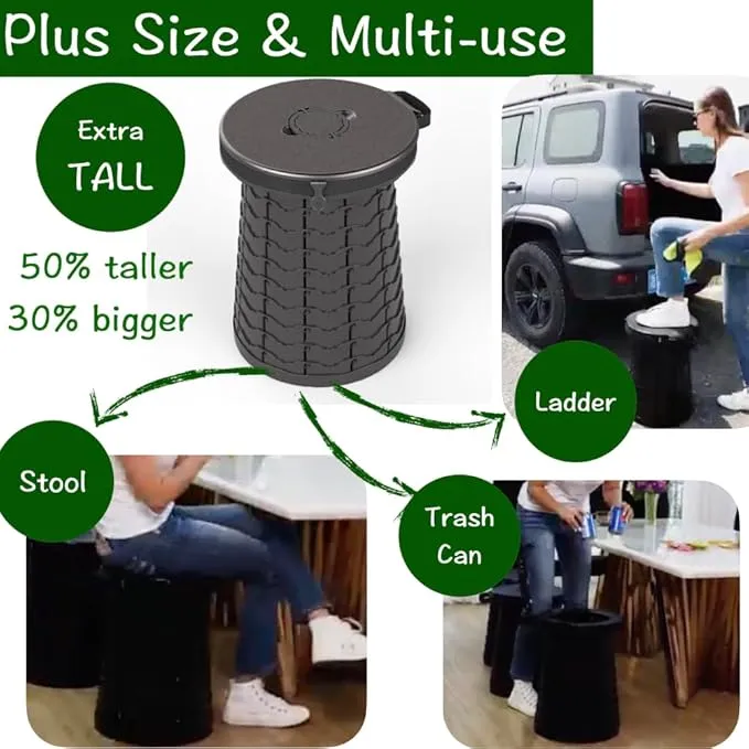 Extra Large Plus Size Big and Tall Portable Toilet, Ideal as Travel Potty for Car, Trucker or Boat or Porta Potty for Adults, Camp Toilet. Poo Gel and Bags Included.