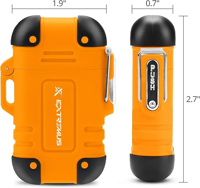 Extremus Blaze 360 Lighters, Rechargeable Electric Lighters, Dual Arc Lighter, Plasma Lighters, Waterproof & Windproof Lighter, USB Flameless Lighter for Camping, Hiking, Outdoor Adventures