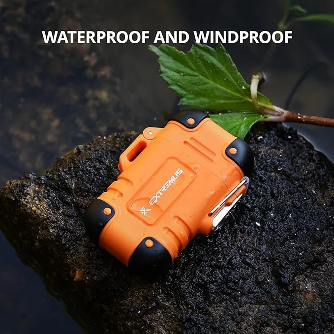 Extremus Blaze 360 Lighters, Rechargeable Electric Lighters, Dual Arc Lighter, Plasma Lighters, Waterproof & Windproof Lighter, USB Flameless Lighter for Camping, Hiking, Outdoor Adventures