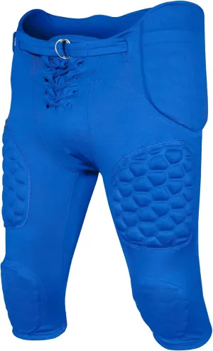 Exxact Sports Rebel Youth Football Pants with Built in Pads, Lightweight Integrated Football Practice Pants with Lace-up Fly