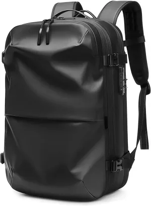 Ezyvac Backpack, Ezyvac Bag, Expandable Vaccage Bag Water Resistant, Anti Theft Vacuum Back Pack (Black)