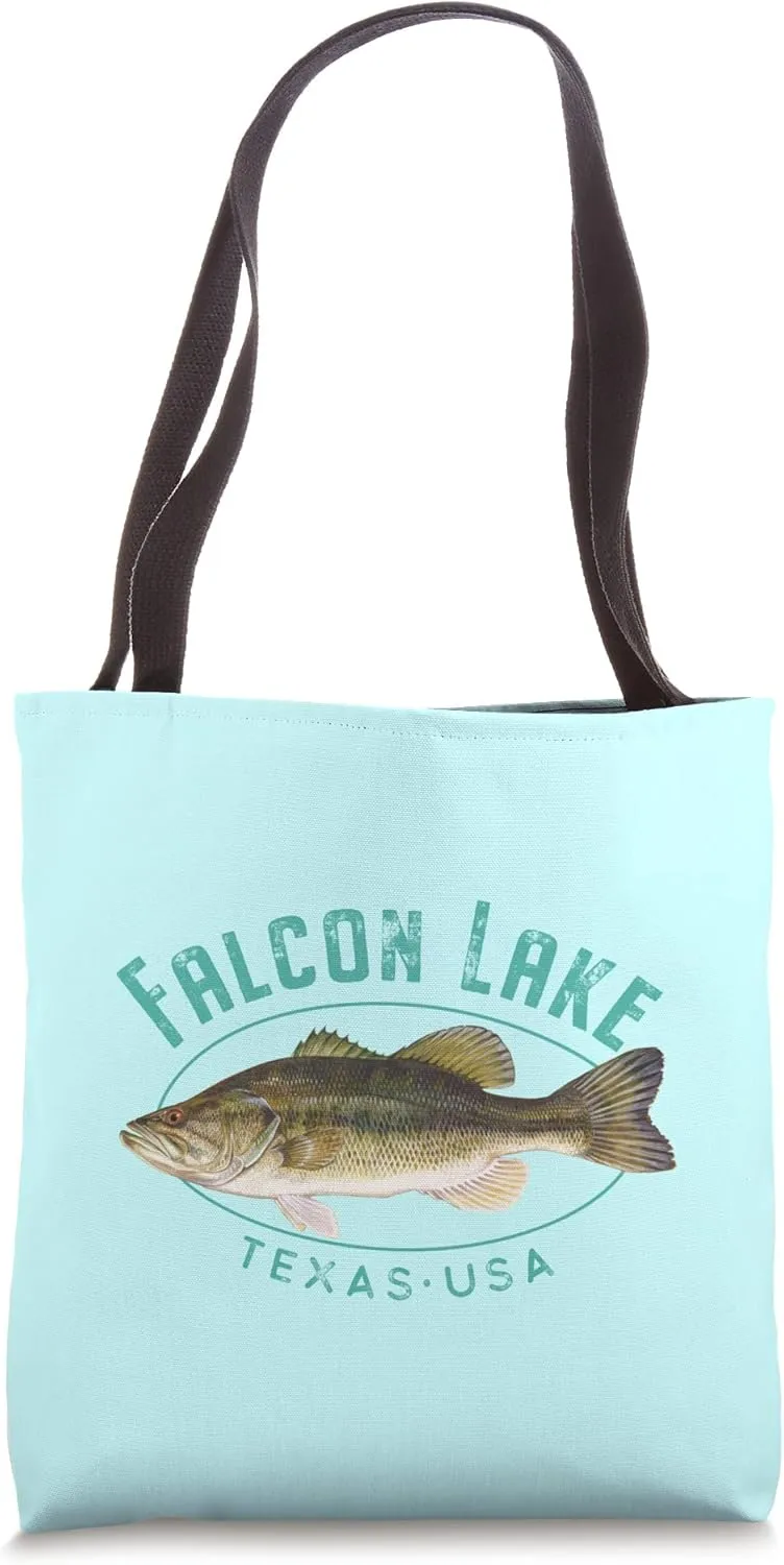 Falcon Lake Texas Largemouth Bass Design Tote Bag