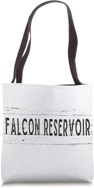 Falcon Reservoir Texas Wood Grain Tote Bag