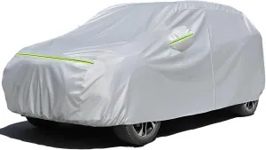 Favoto 6 Layers Car Cover Waterproof - All Weather SUV Car Cover for Automobiles Outdoor Rain Sun Snow Protection Universal Fit for SUV (201-206 inch) Full Exterior Cover