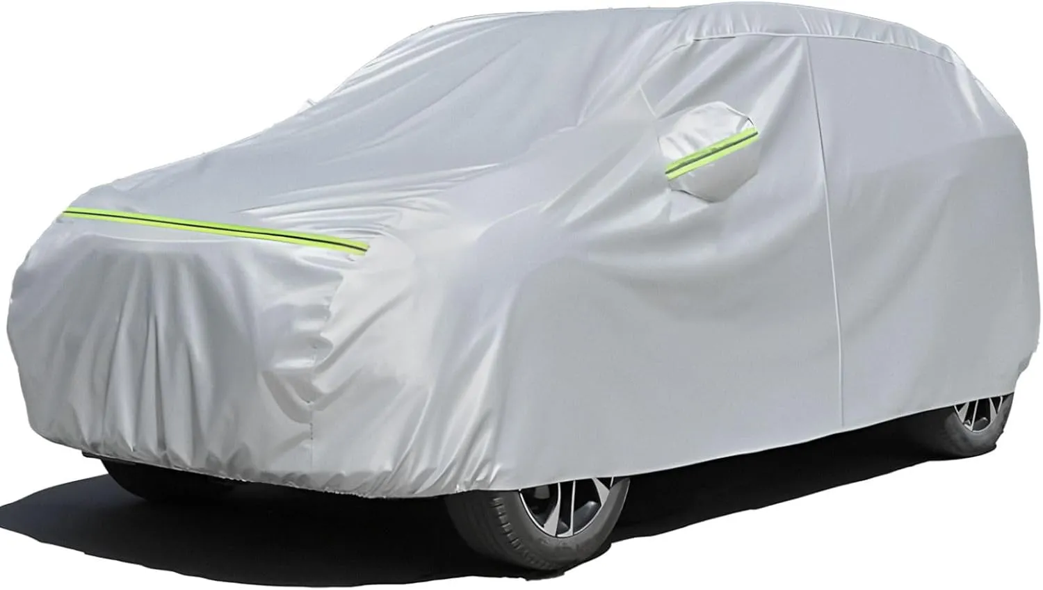 Favoto 6 Layers Car Cover Waterproof - All Weather SUV Car Cover for Automobiles Outdoor Rain Sun Snow Protection Universal Fit for SUV (201-206 inch) Full Exterior Cover