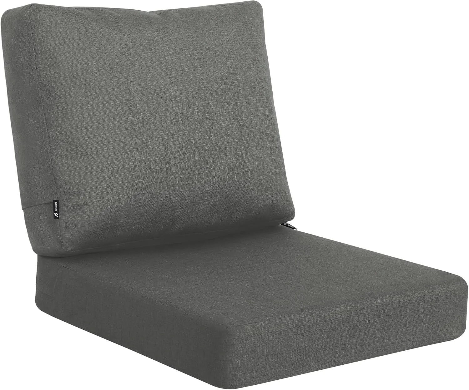 Favoyard Deep Seat Patio Cushions 22 × 22 inch Rainproof & Fadeness Furniture Cushion Set for Outdoor Chair Couch with Polyester-Linen Fabric & Removable Cover, Hidden Zipper and Adjustment Staps