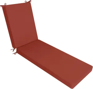Favoyard Outdoor Lounge Chair Cushion 72x21x3 in Rainproof Color Fade-Resistant & Removable Cover Patio Chaise Lounge Cushion with High Resilience Insert Straps Hidden Zipper for Pool Lounge Chairs