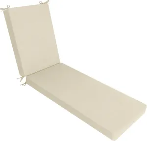 Favoyard Outdoor Lounge Chair Cushion 72x21x3 in Rainproof Color Fade-Resistant & Removable Cover Patio Chaise Lounge Cushion with High Resilience Insert Straps Hidden Zipper for Pool Lounge Chairs