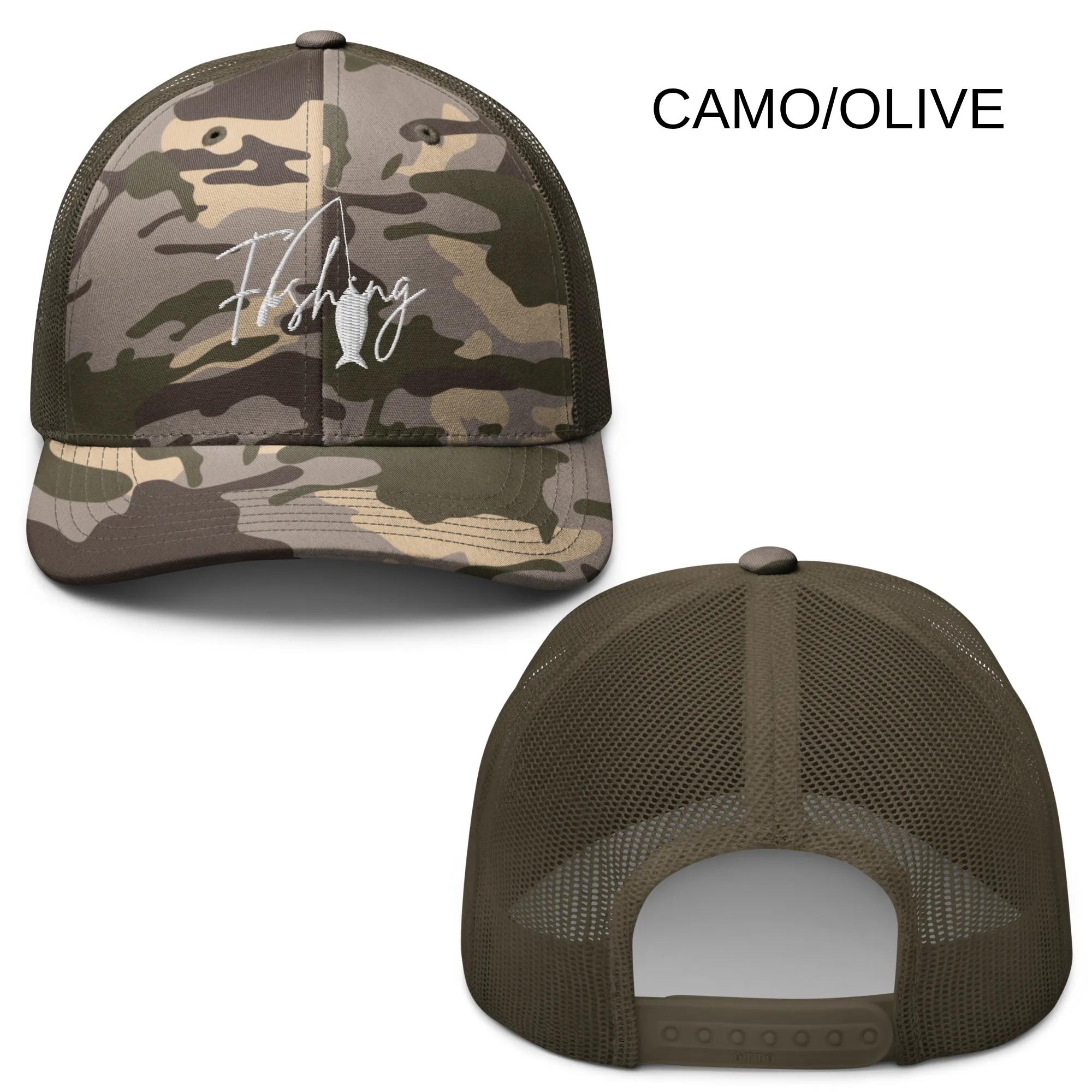 Fishing Camouflage trucker Cap Gift Fisherman Dad