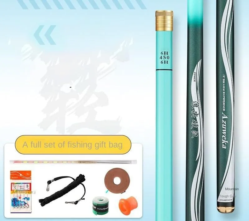Fishing Rod Telescopic Rod Super Light Hard Carbon Fiber Fish Rod 2.7m-7.2m