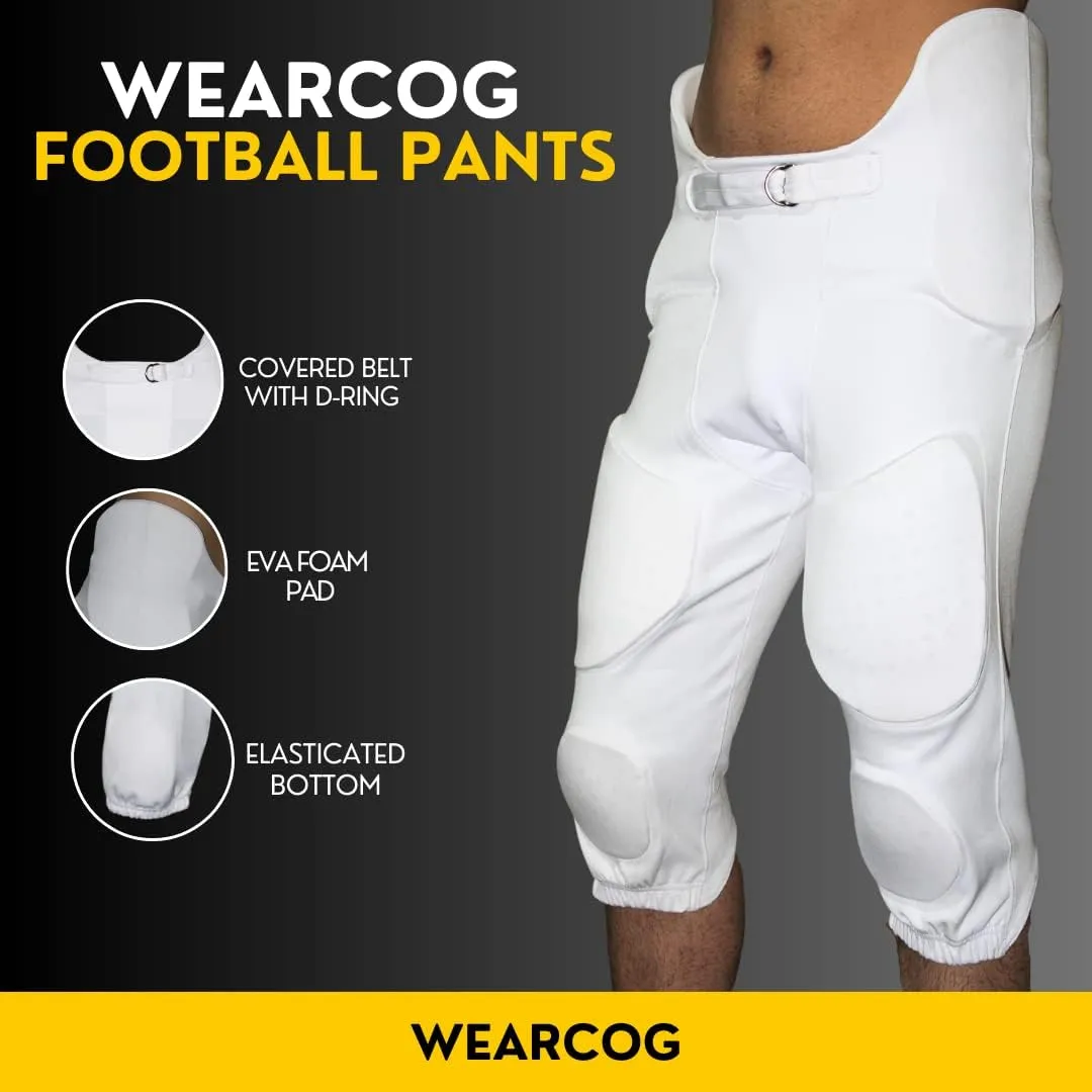Flex Integrated Youth Football Pants | 7 Padded Practice Football Pants Boys with Built-in Pads
