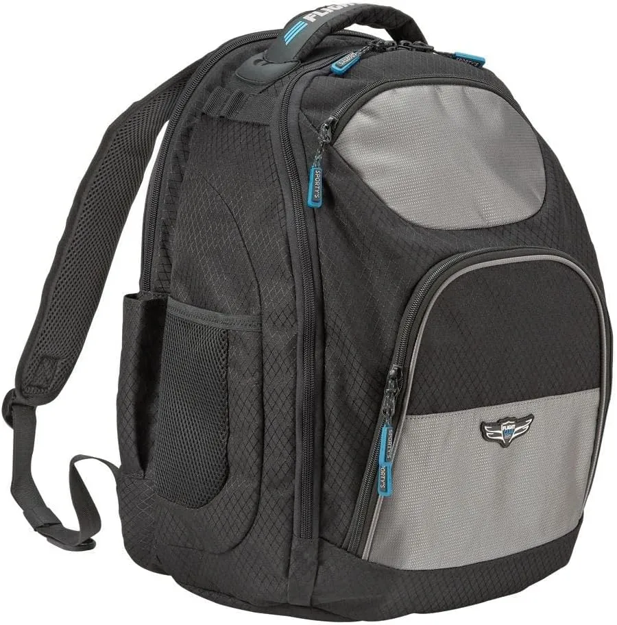 Flight Gear Tailwind Black and Gray Backpack for Pilots and Travelers