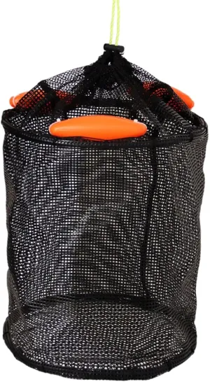 Float Fishing Basket Cage Foldable Cage Supplies Gear Coated Mesh Cloth Storage Net Netting for Kayak Reservoir Boat River