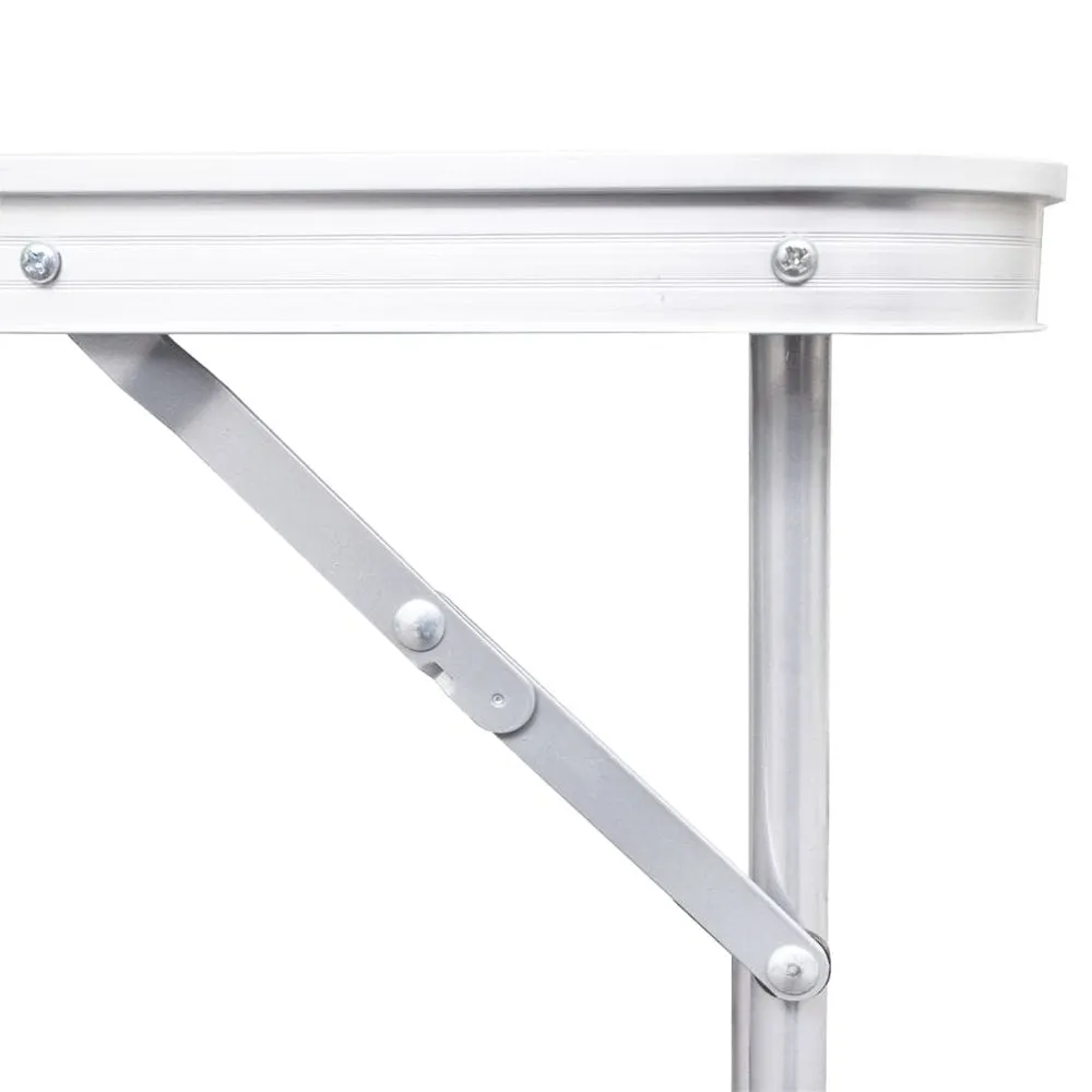 Foldable Camping Table Height Adjustable Aluminum 94.5''x23.6'' - vidaXL