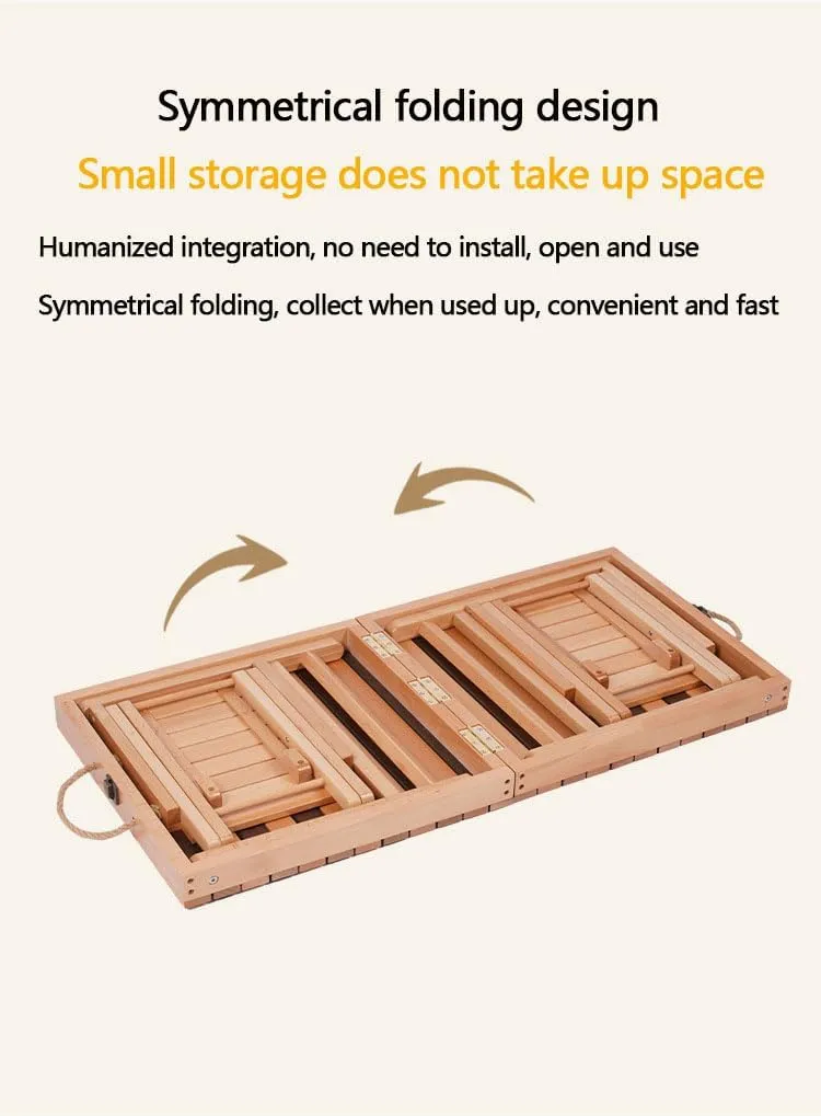 Foldable Portable Table and Chair Set, Height Folding Camping Table, Camping Kitchen Table, for Outdoor Traveling, Camping, Dating, Picnic, Barbecue, Gathering and Dining