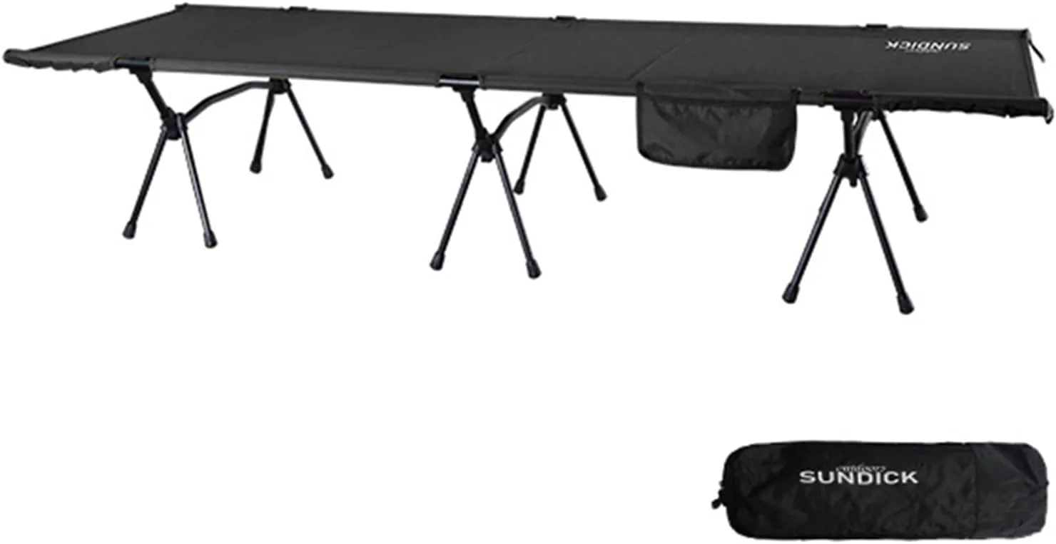 Folding Camping Cot with Leg Extenders Portable Camping Sleeping Cot Bed for Camping Hiking Traveling Backpacking