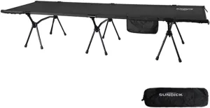 Folding Camping Cot with Leg Extenders Portable Camping Sleeping Cot Bed for Camping Hiking Traveling Backpacking