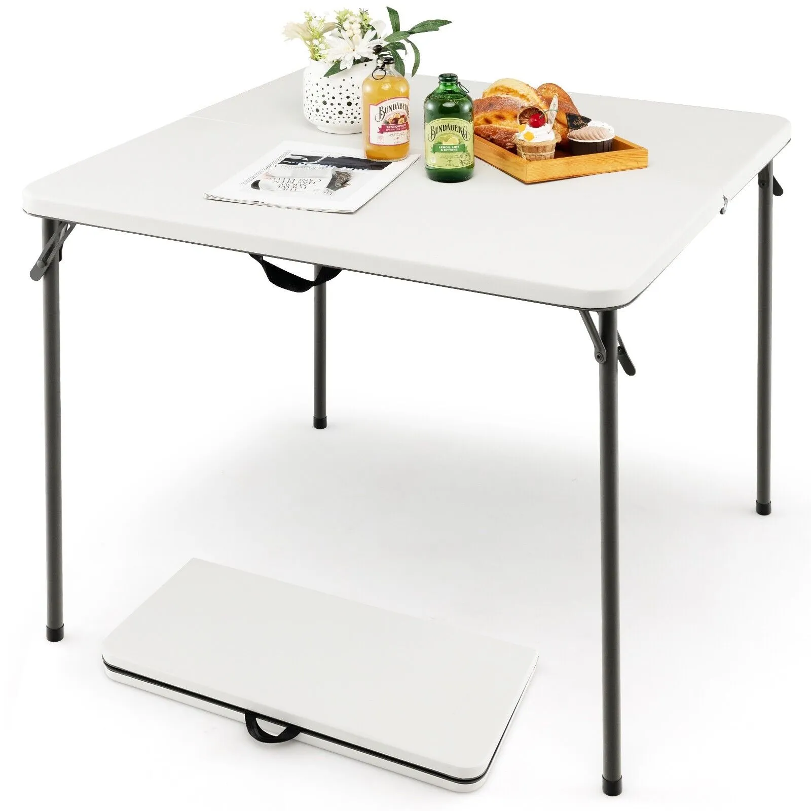 Folding Camping Table with Handle for Indoor Outdoor Use