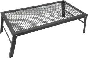 Folding Grill Camp Fire Cooking Rack Outdoor BBQ Equipment Heavy Duty Iron Portable for Outdoor Barbecue