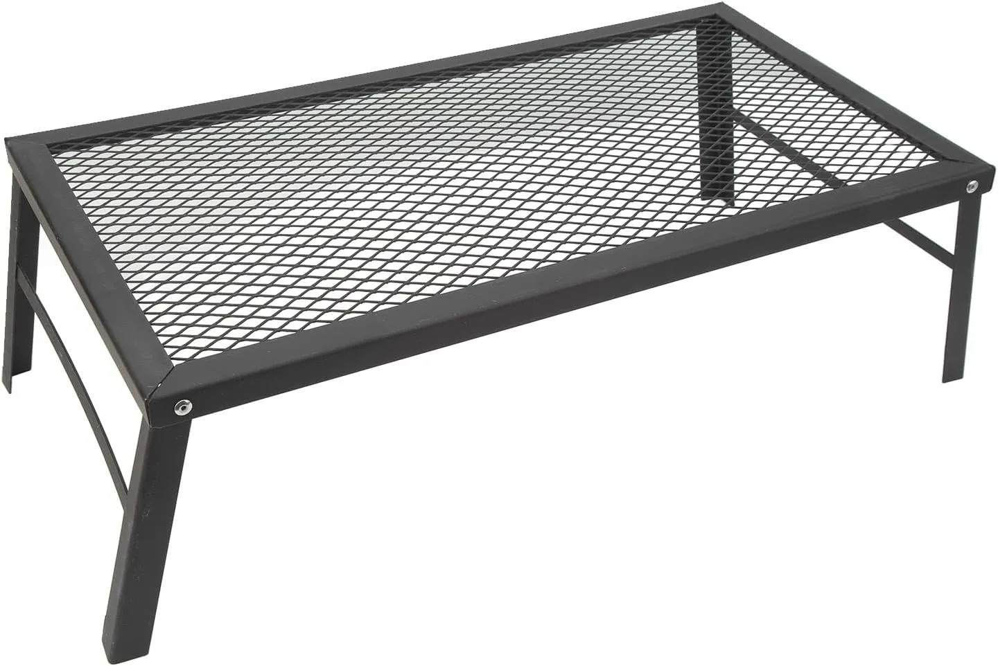 Folding Grill Camp Fire Cooking Rack Outdoor BBQ Equipment Heavy Duty Iron Portable for Outdoor Barbecue