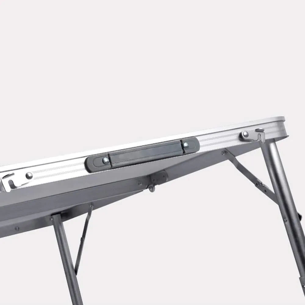 Folding Table 90×60Cm Outdoor, Portable Household Dining Table and Chair, Outdoor, Camping Barbecue Table with Aluminum Stool(Green,Without Aluminum Stool)