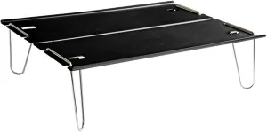Folding Table, Small Folding Table Ultralight Compact Camping Table for Outdoor Backpacking Hiking Picnic Beach
