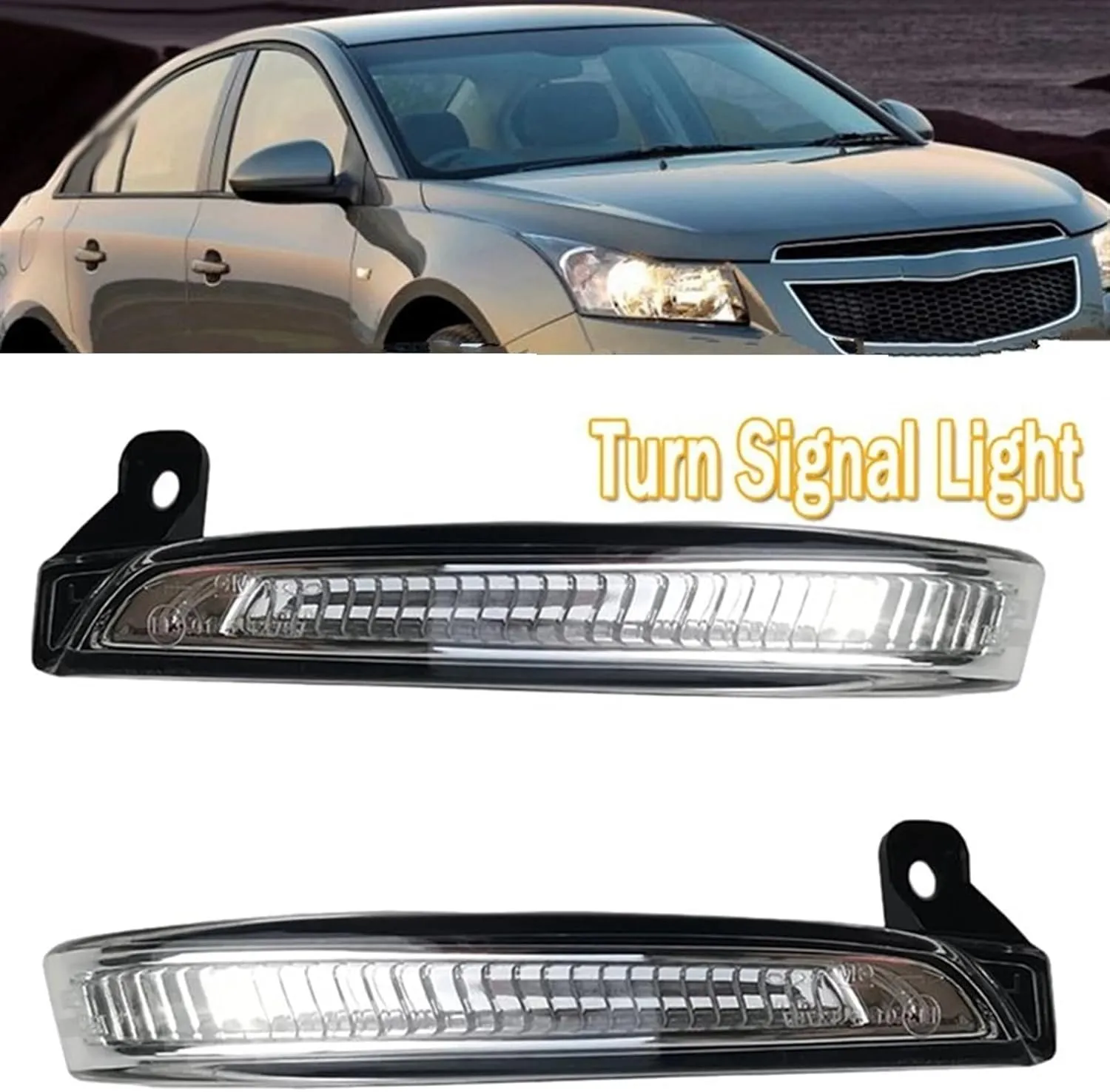 for Chevrolet for Cruze 2009 2010 2012 2013 2014 2015 Car Rear View Mirror Light Turn Signal Light Rear View Mirror Indicator (Left 1PCS)