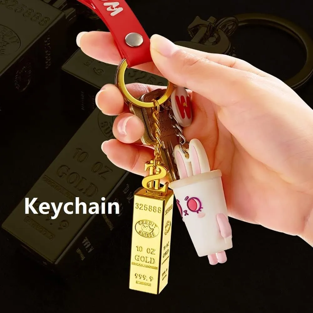 Forever Match Keychain Lighter, Reusable Keychain Matches, Waterproof Match Kerosene Lighter, Suitable for Outdoor, Indoor (No Fuel Included)(Gold*2)