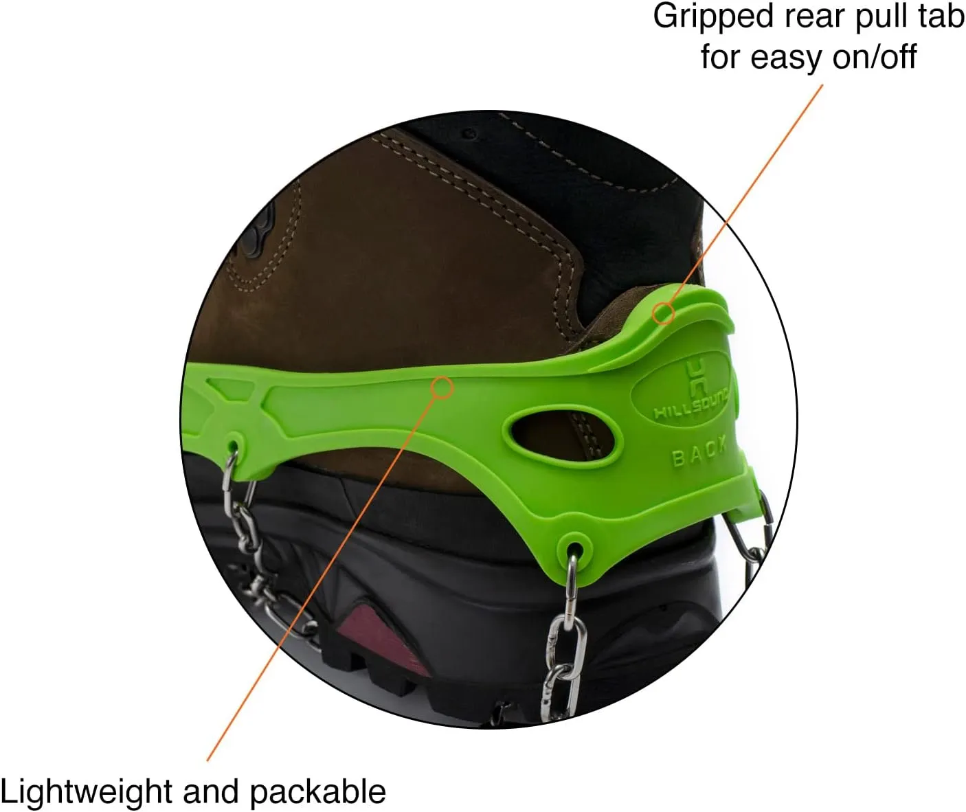 FreeSteps6 Crampon, Ice Cleat All-Purpose Traction System for Packed Snow & Ice Conditions