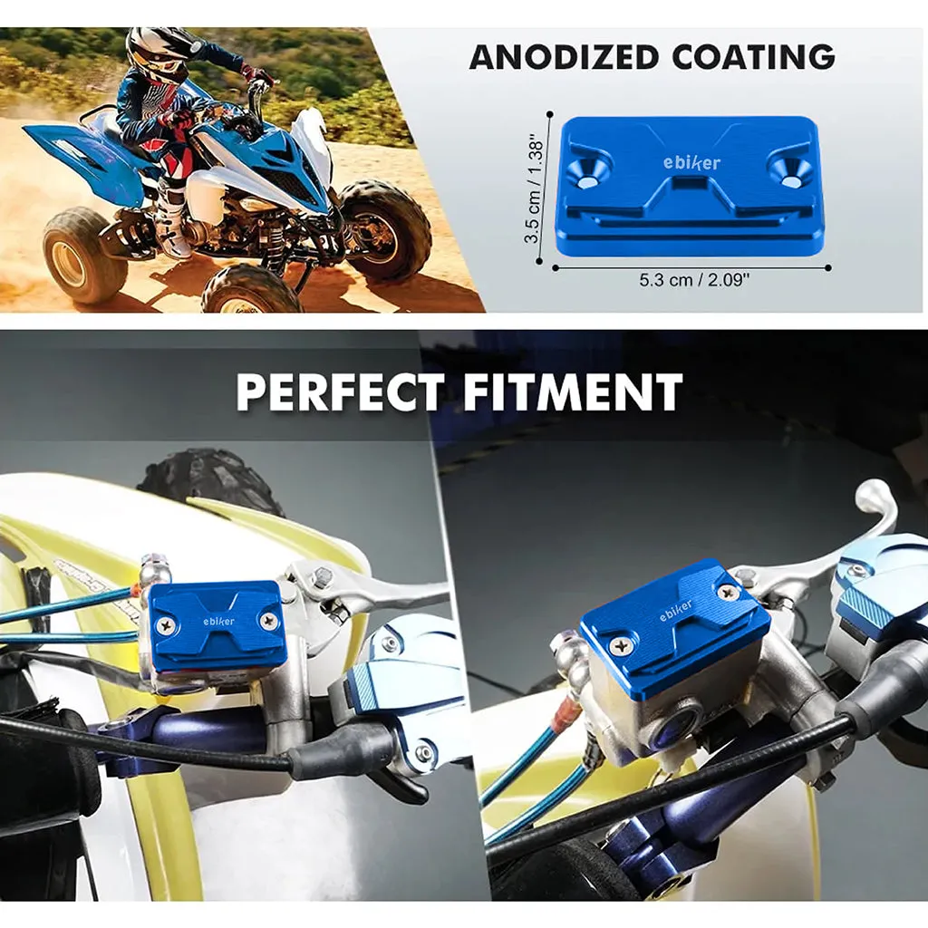 Front Brake Reservoir Fluid Cover For Yamaha Raptor 700R 2014-2021 Blue - 890051