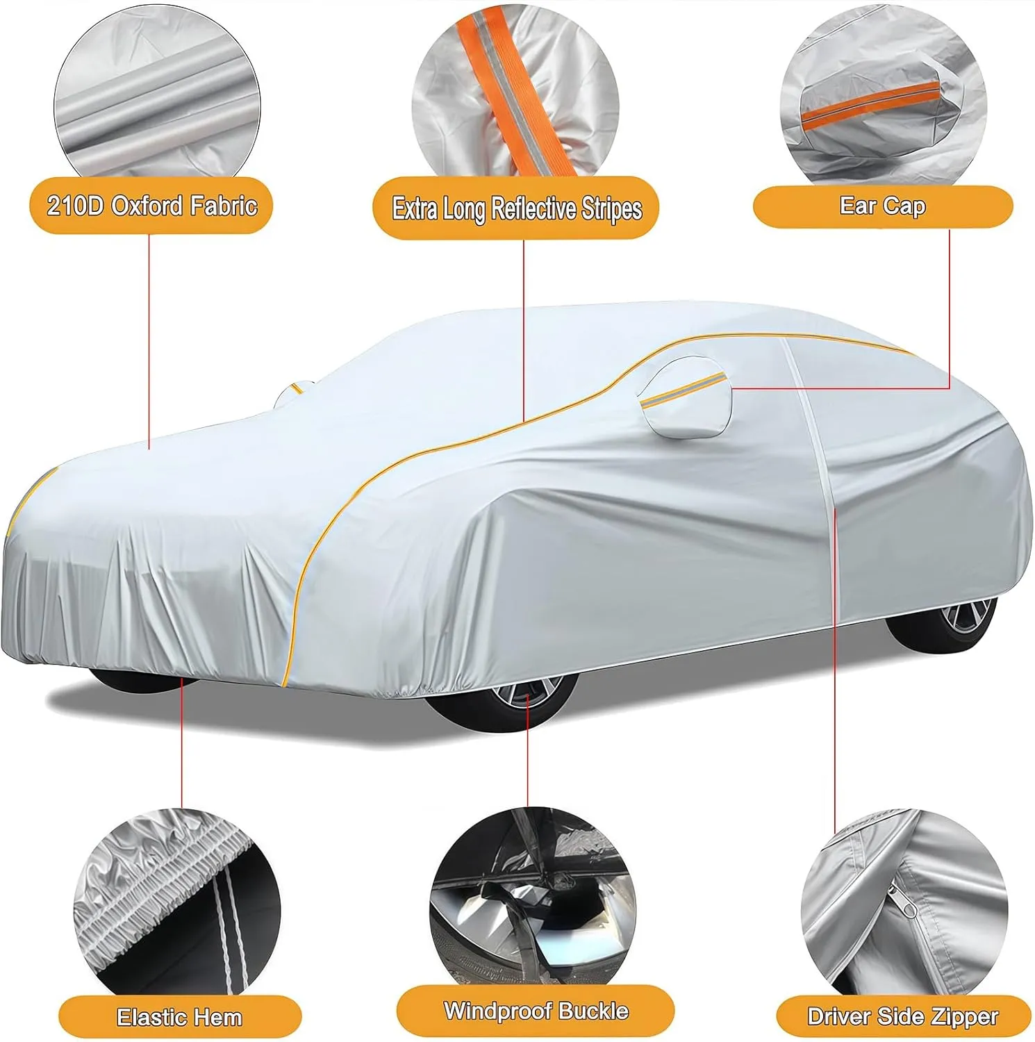 Full Car Covers for Ligier Cargo,Indoor Outdoor Car Garage Cover Waterproof Windproof UV Resistant Tear-Resistant Vehicle Specific Top Roof Protector