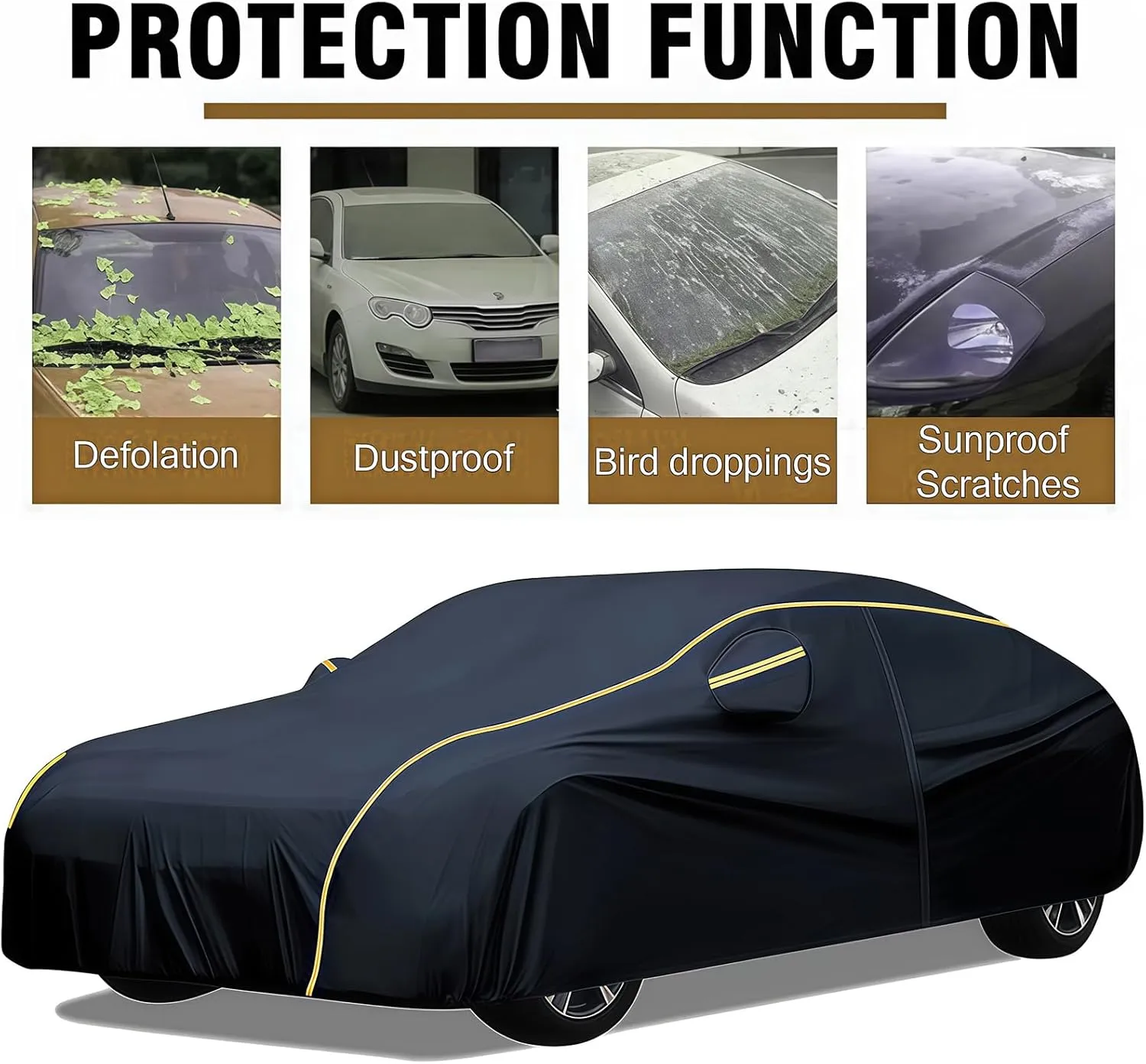 Full Car Covers for Ligier Cargo,Indoor Outdoor Car Garage Cover Waterproof Windproof UV Resistant Tear-Resistant Vehicle Specific Top Roof Protector