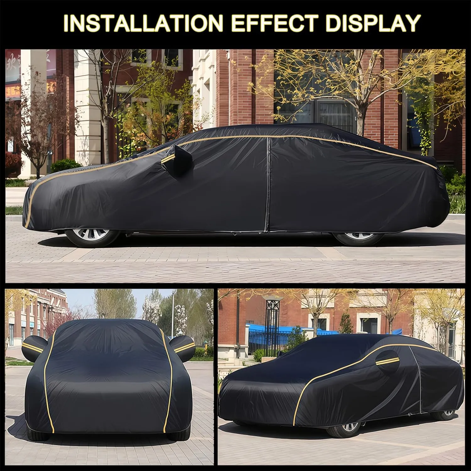 Full Car Covers for Ligier Cargo,Indoor Outdoor Car Garage Cover Waterproof Windproof UV Resistant Tear-Resistant Vehicle Specific Top Roof Protector