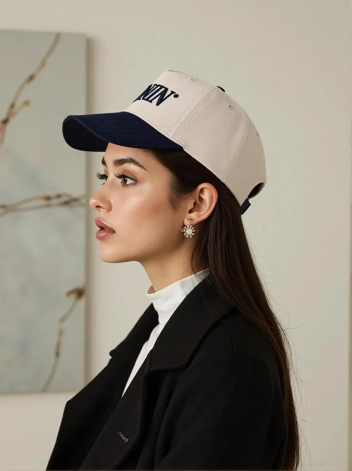 Funny Mommin Hat for Women, Mama Too Busy to Care Truck Hat Gifts Adjustable Washed Cotton Embroidered Mom Baseball Cap