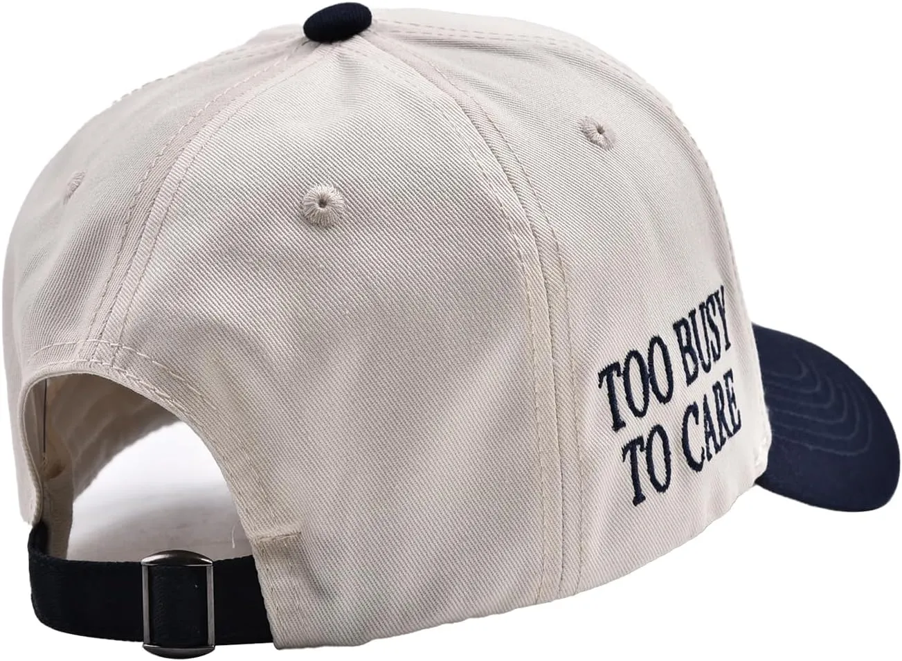 Funny Mommin Hat for Women, Mama Too Busy to Care Truck Hat Gifts Adjustable Washed Cotton Embroidered Mom Baseball Cap