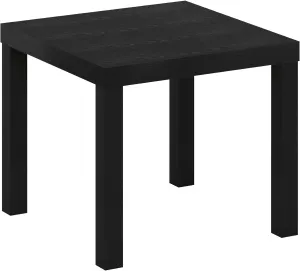 Furinno Classic Homey Square Parsons Side End Table, 1-Pack, Black