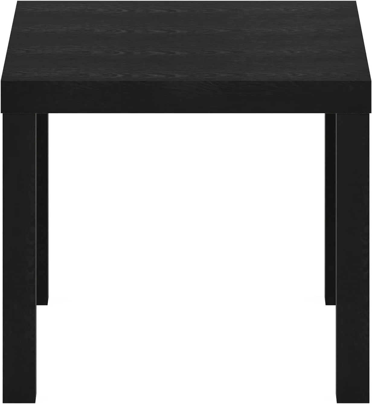 Furinno Classic Homey Square Parsons Side End Table, 1-Pack, Black
