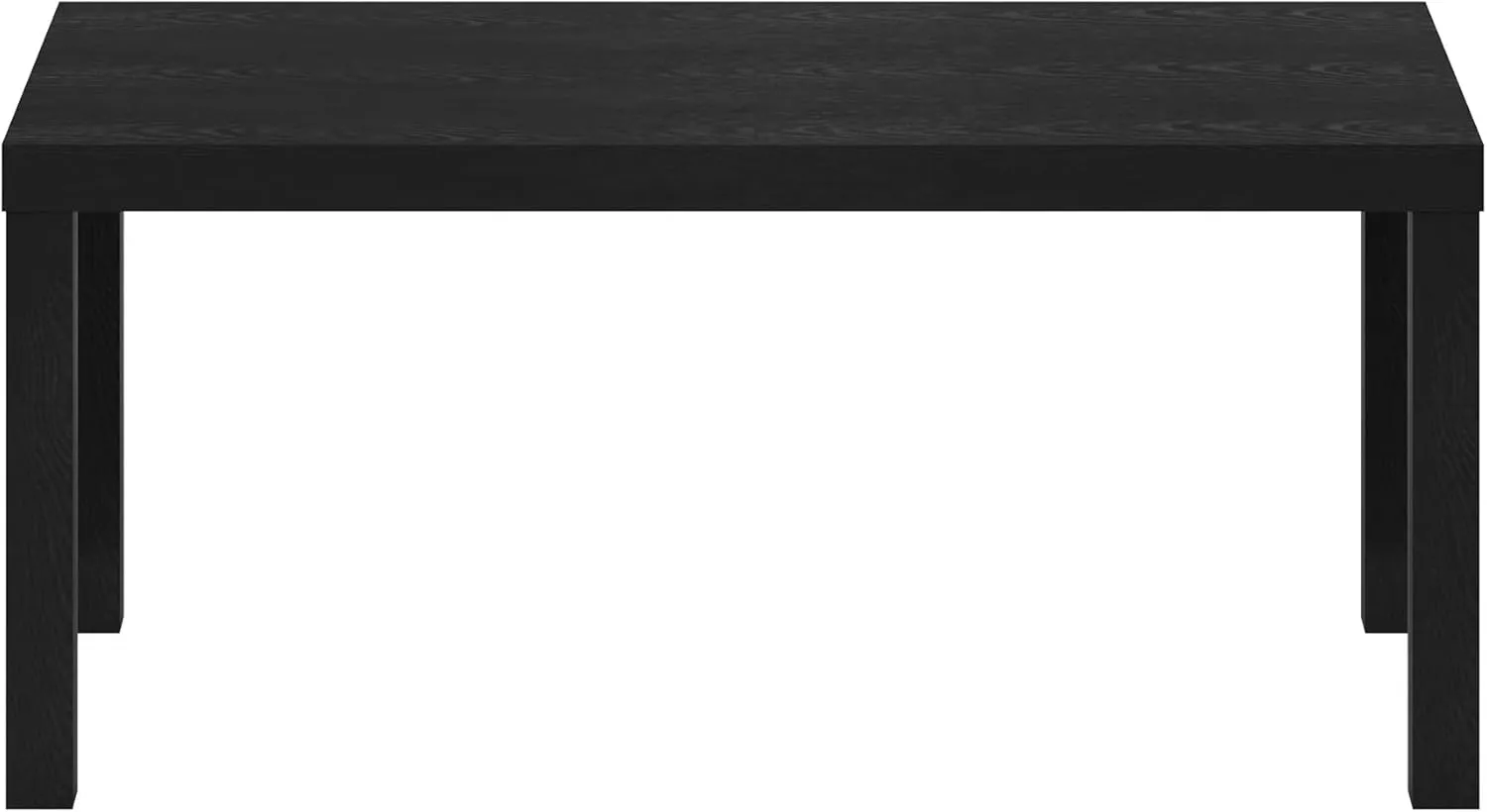 Furinno Classic Simple Coffee Table for Living Room, 38.98 (W) x 17.52 (H) x 18.9 (D) Inches, Black