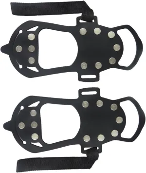 GANAZONO Snow Spikes for Boots Crampon Shoe Covers Ice Gripper Anti-Slip for Men Women Boys and Girls