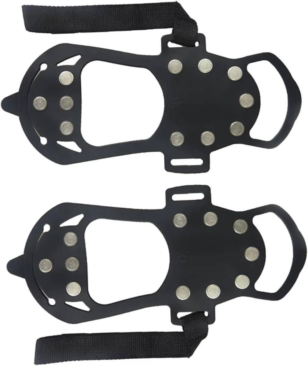 GANAZONO Snow Spikes for Boots Crampon Shoe Covers Ice Gripper Anti-Slip for Men Women Boys and Girls