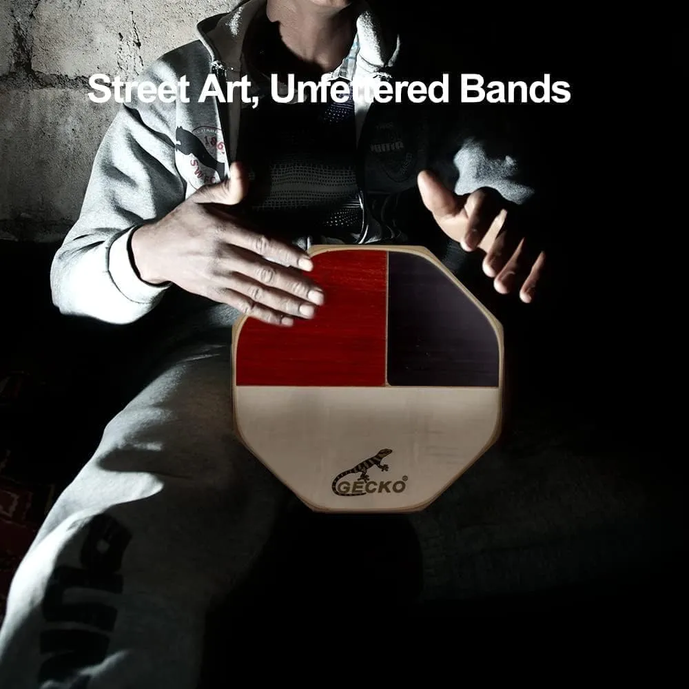 GECKO Cajon, Portable Box Drum with Storage Bag, Hand Drum, Percussion Instrument, Bong and Snare