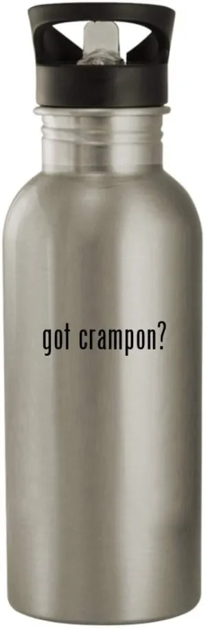 got crampon? - 20oz Stainless Steel Outdoor Water Bottle, Silver