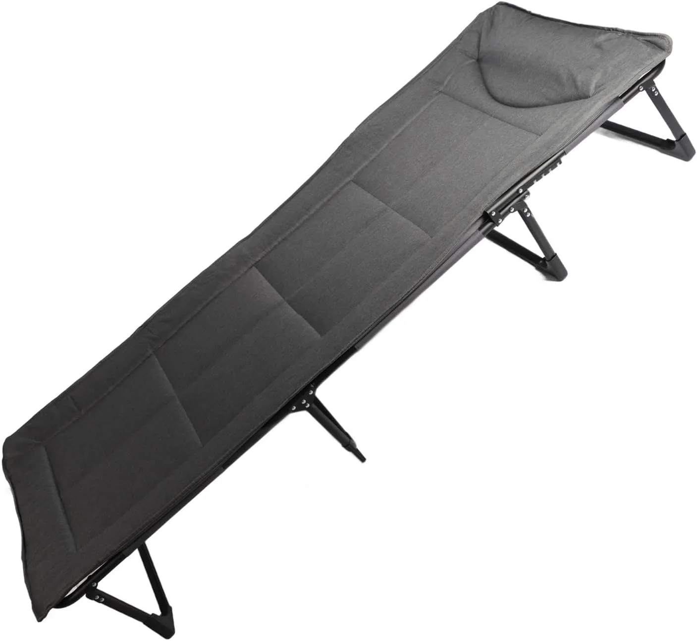 GOWENIC Camping Cot for Adults, Portable Folding Bed with Adjustable Backrest, 4 Adjustable Positions, Reclining Foldable Camp Cots for Outdoor, Home, Beach, Patio