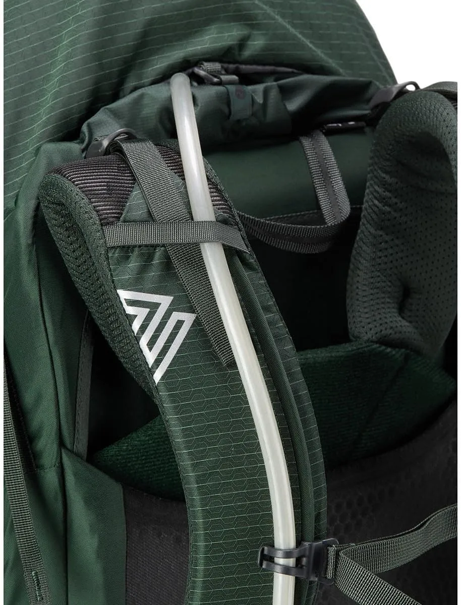 Gregory Paragon 60L Unisex Lightweight Backpacking Pack, Breathable Backpanel, Raincover Included, Water Bladder Sleeve (Reservoir not Included), Medium/Large, Cascade Green