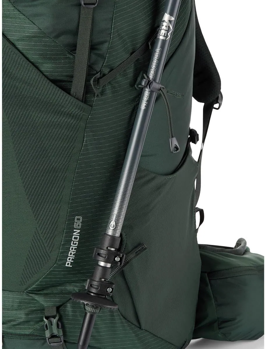 Gregory Paragon 60L Unisex Lightweight Backpacking Pack, Breathable Backpanel, Raincover Included, Water Bladder Sleeve (Reservoir not Included), Medium/Large, Cascade Green