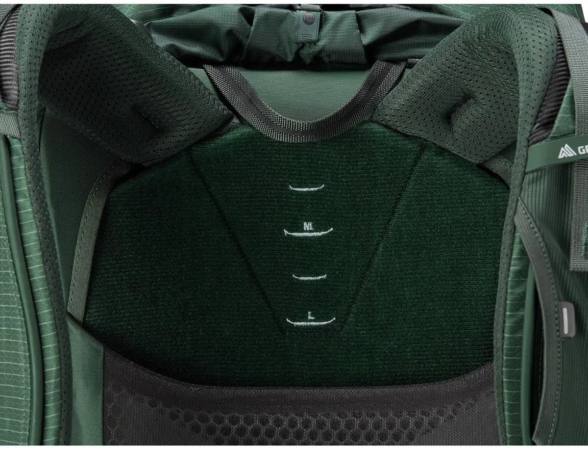 Gregory Paragon 60L Unisex Lightweight Backpacking Pack, Breathable Backpanel, Raincover Included, Water Bladder Sleeve (Reservoir not Included), Medium/Large, Cascade Green